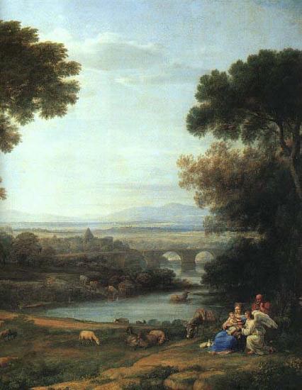Claude Lorrain Landscape with the Rest on the Flight into Egypt France oil painting art